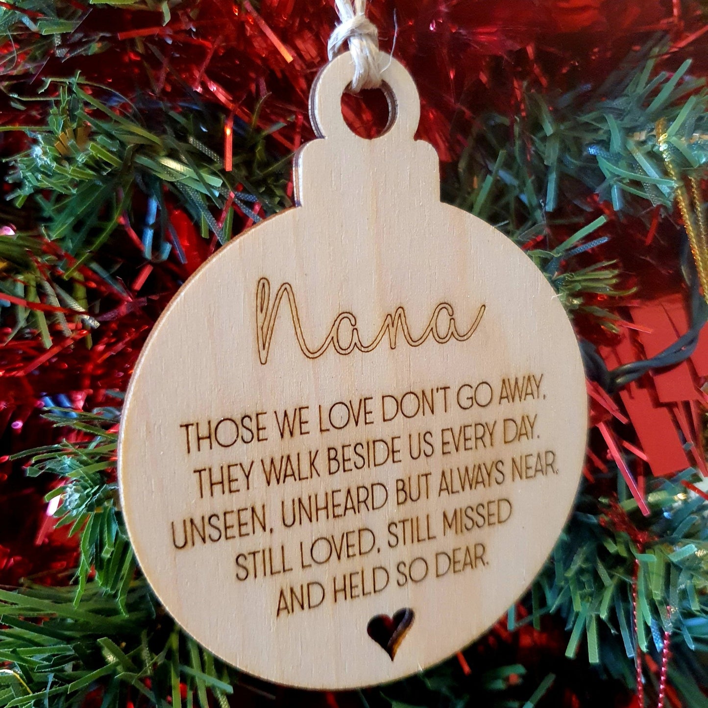 Personalised Memorial Ornament