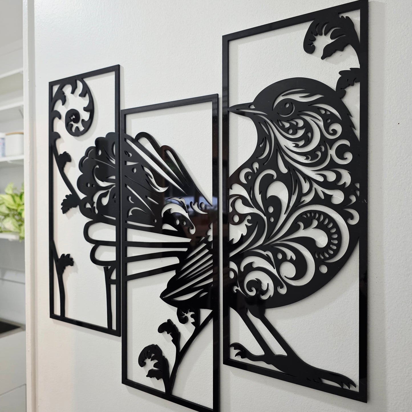 Filigree Fantail Wall Art Set
