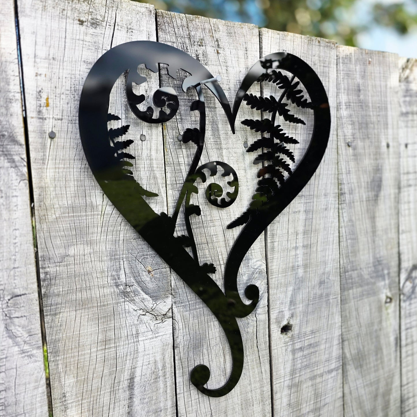 Fern & Koru Heart Wall Art