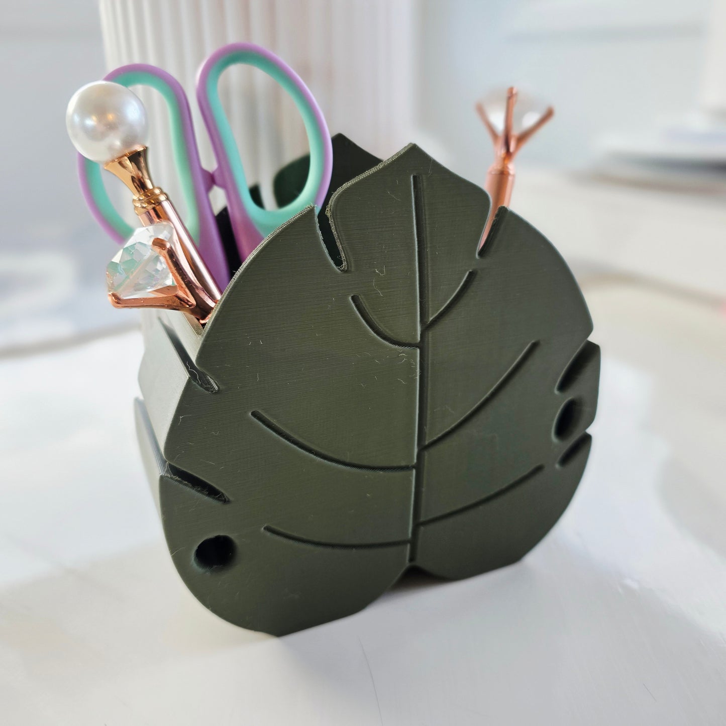 Monstera Leaf Desk Organiser