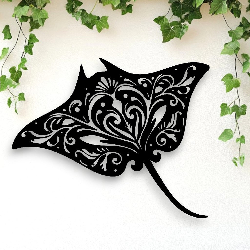 Filigree Manta Ray Wall Art
