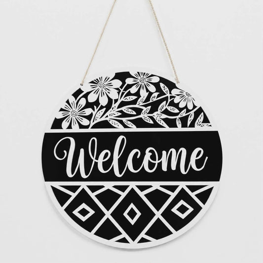 Floral Welcome Sign - One In Stock