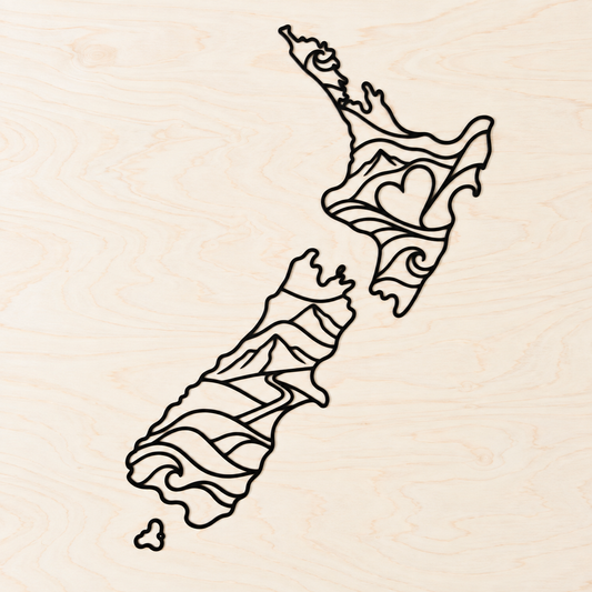 Heart of New Zealand Wall Art