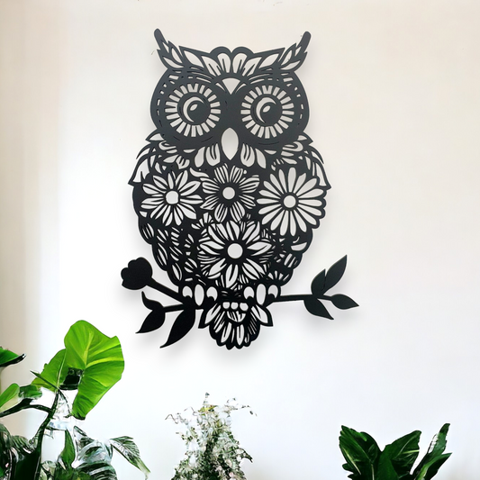 Floral Owl Wall Décor