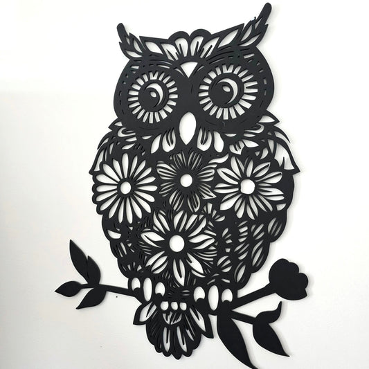 Floral Owl Wall Décor