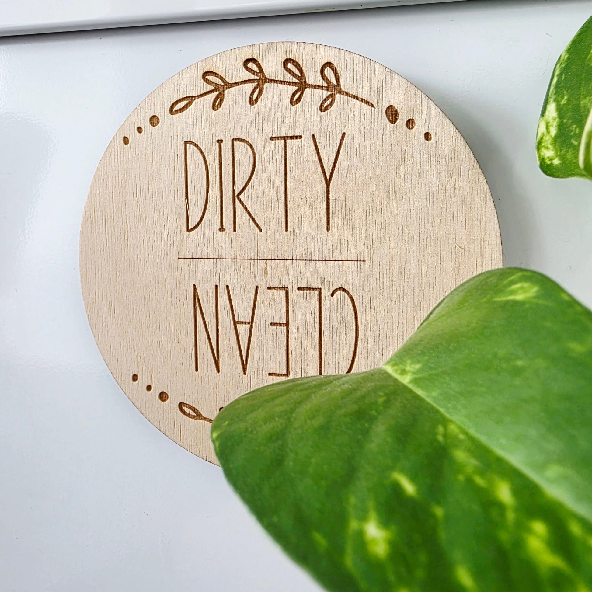 Clean Dirty Dishwasher Magnet Whimsic