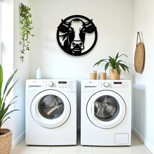 Cow Round Wall Art