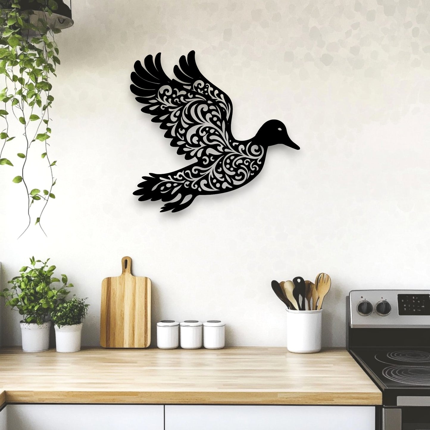 Filigree Duck Wall Art
