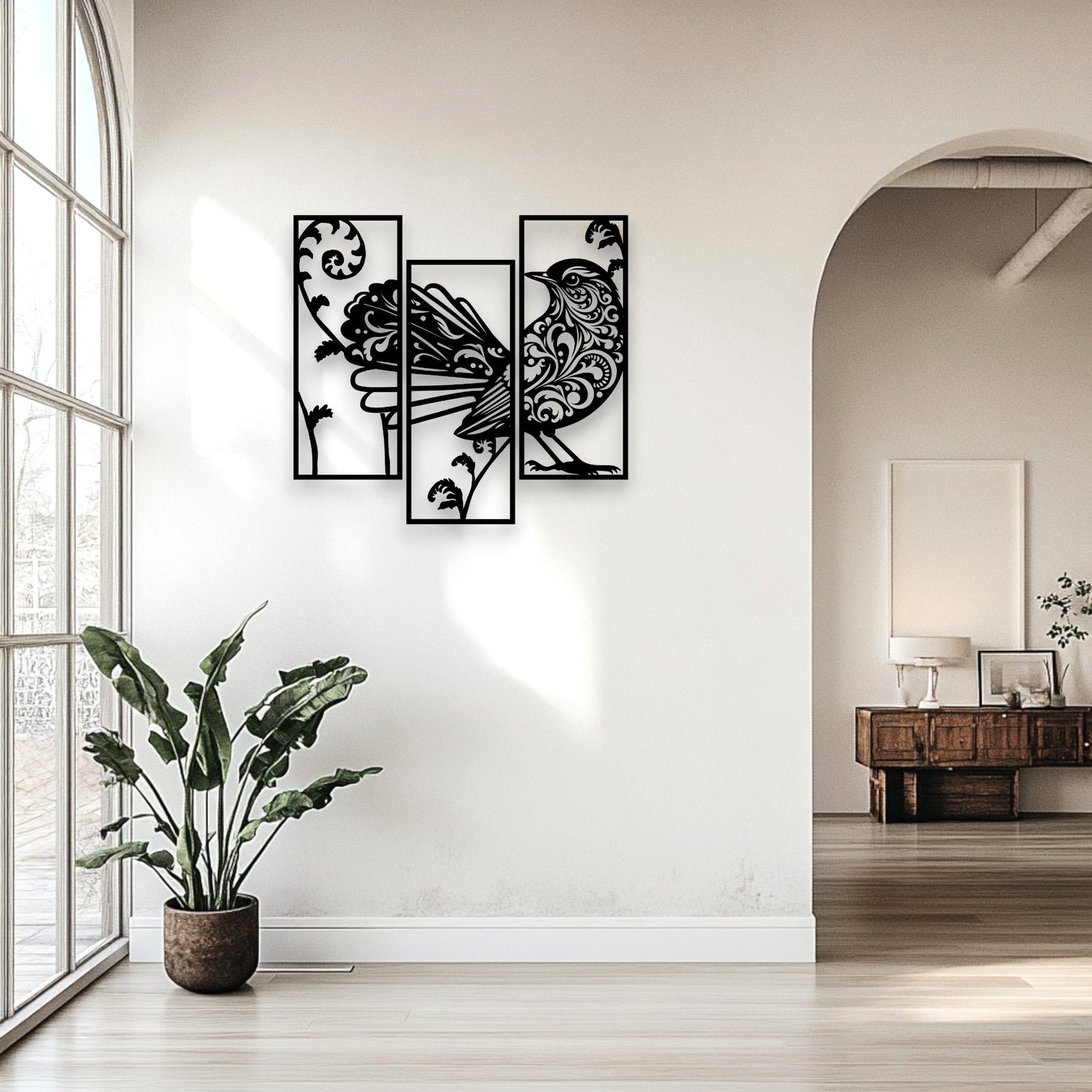 Filigree Fantail Wall Art Set