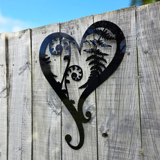 Fern & Koru Heart Wall Art Whimsic
