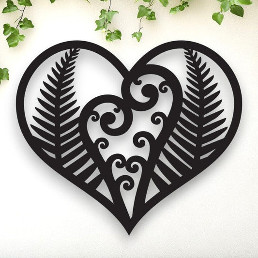 Fern Koru Heart Wall Decor Whimsic