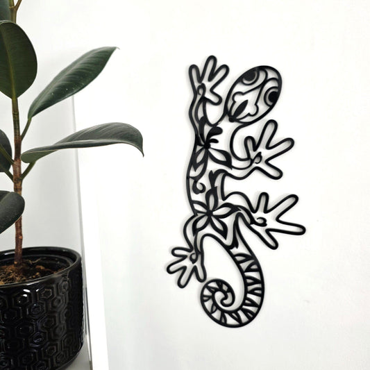 Floral Lizard Wall Décor Whimsic