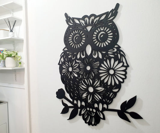 Floral Owl Wall Décor Whimsic