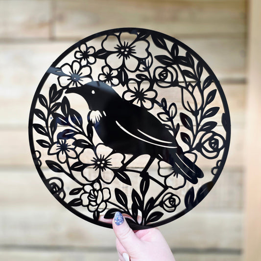 Floral Tui Round Wall Décor Whimsic