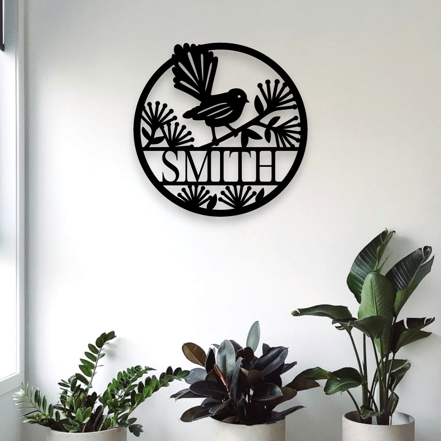 Personalised Pohutukawa Fantail Décor