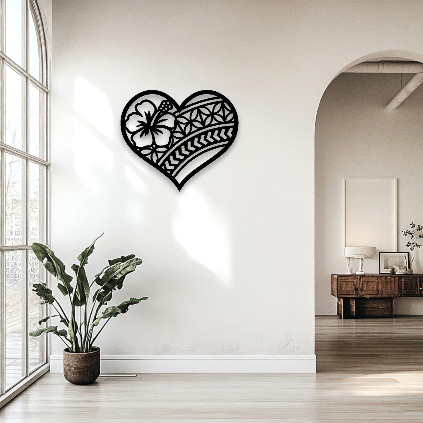 Polynesian Heart Decor