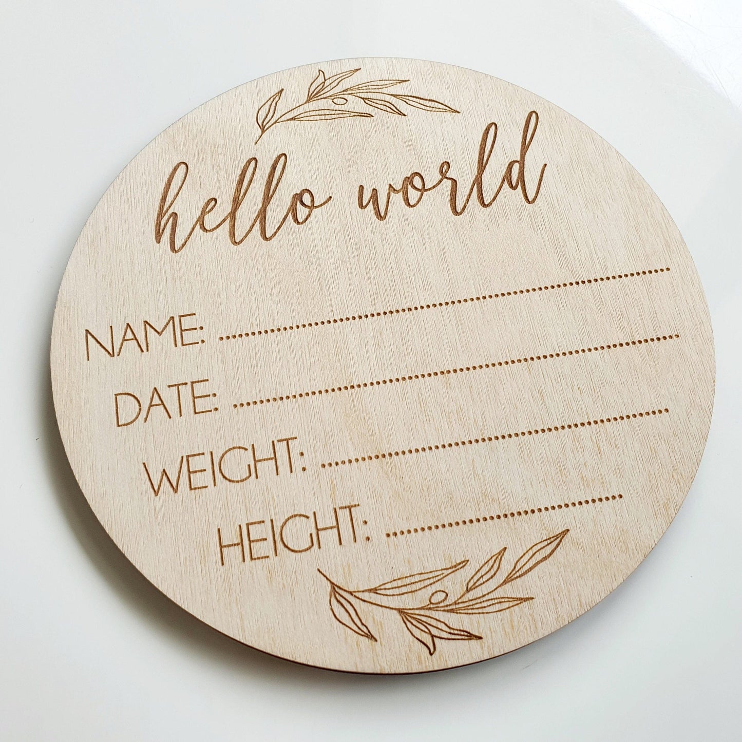Hello World Announcement Disc Whimsic