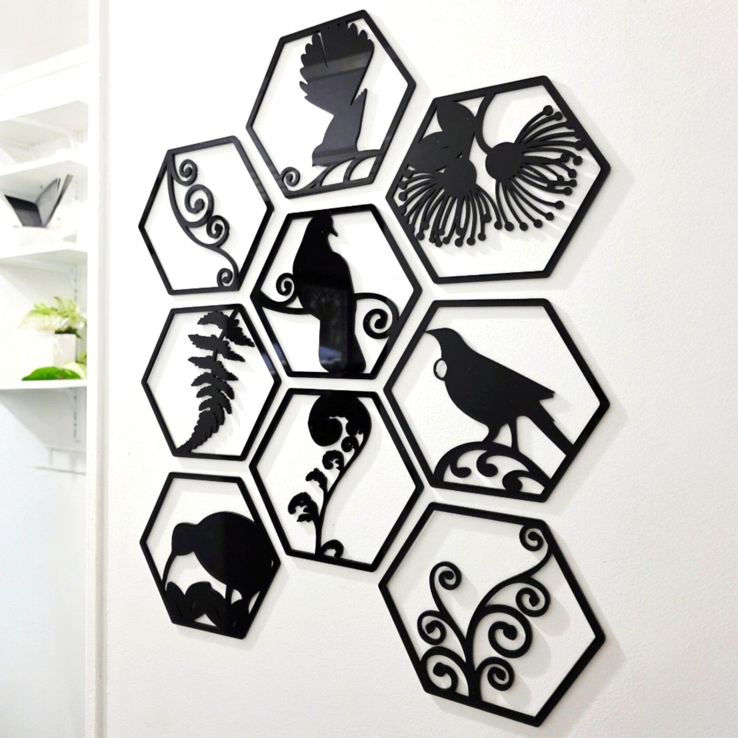 Hexagon Kiwiana Tile Set Whimsic
