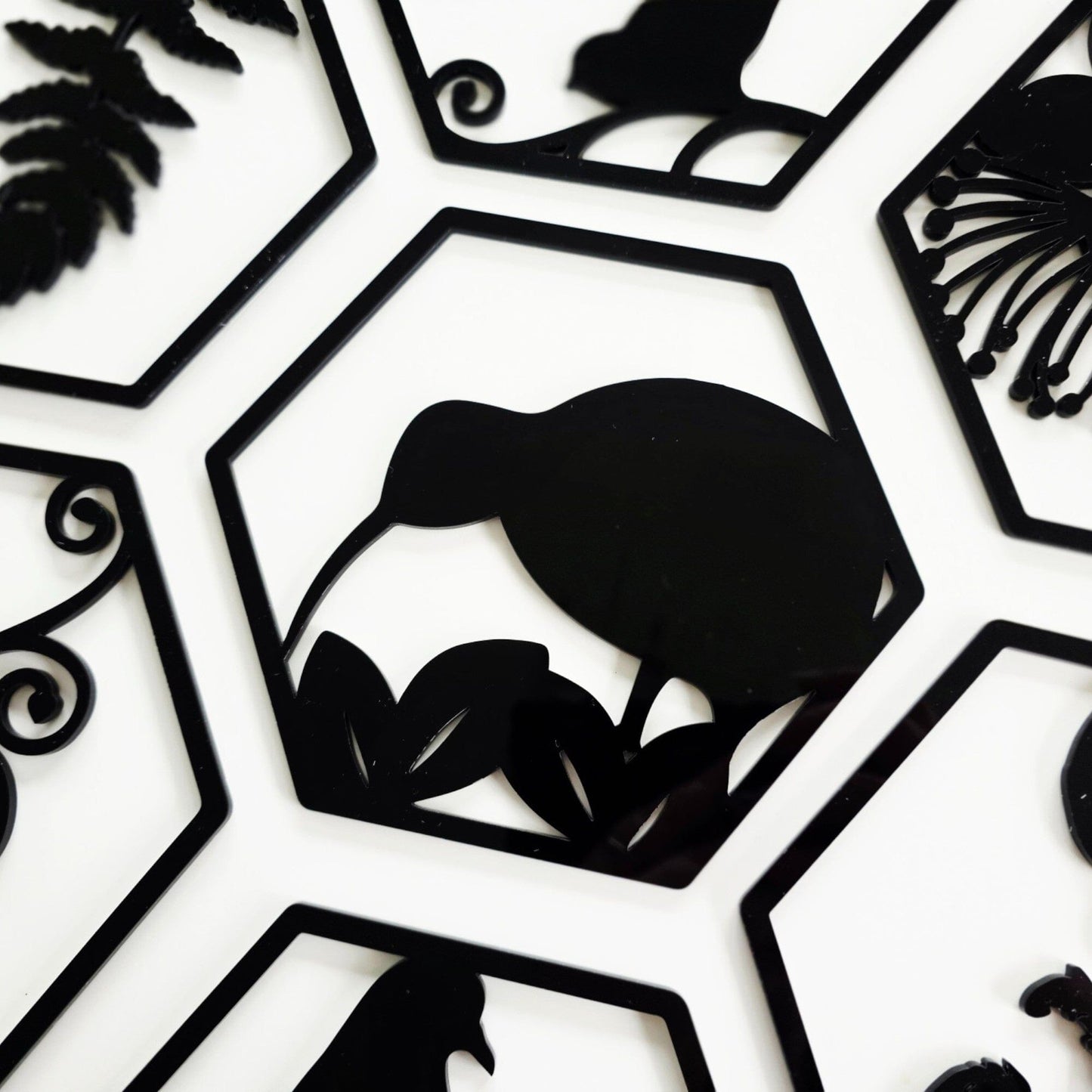Hexagon Kiwiana Tile Set Whimsic