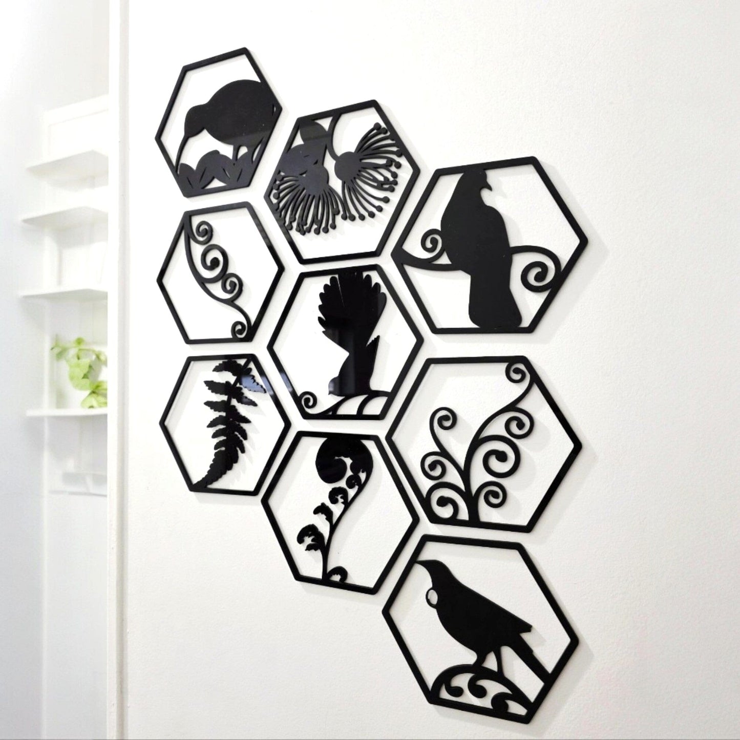 Hexagon Kiwiana Tile Set Whimsic
