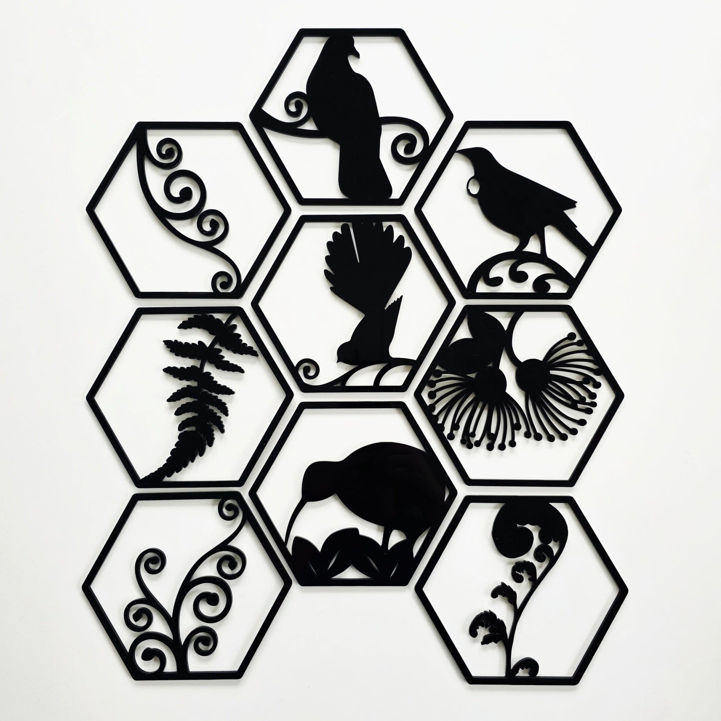 Hexagon Kiwiana Tile Set Whimsic
