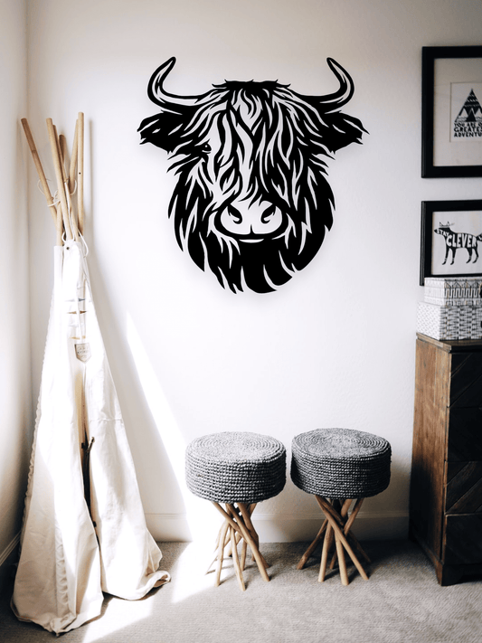 Highland Cow Wall Art Whimsic