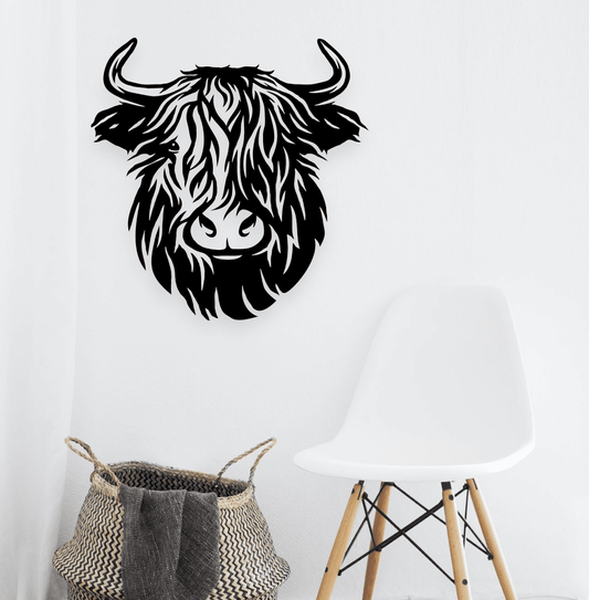 Highland Cow Wall Art Whimsic