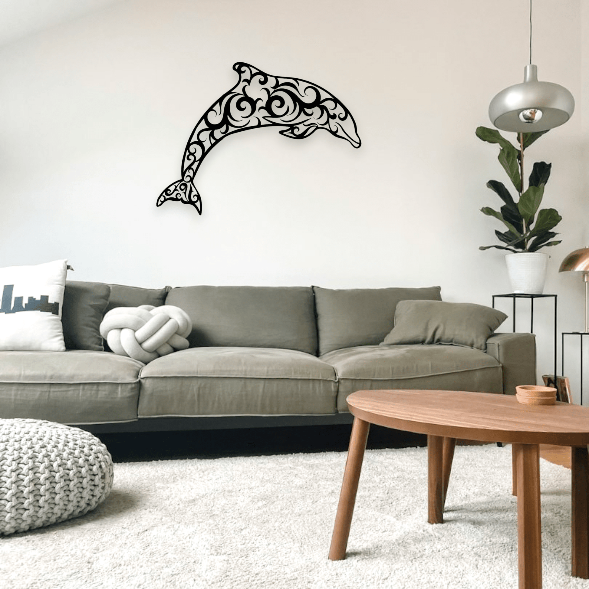 Koru Dolphin Wall Art Whimsic