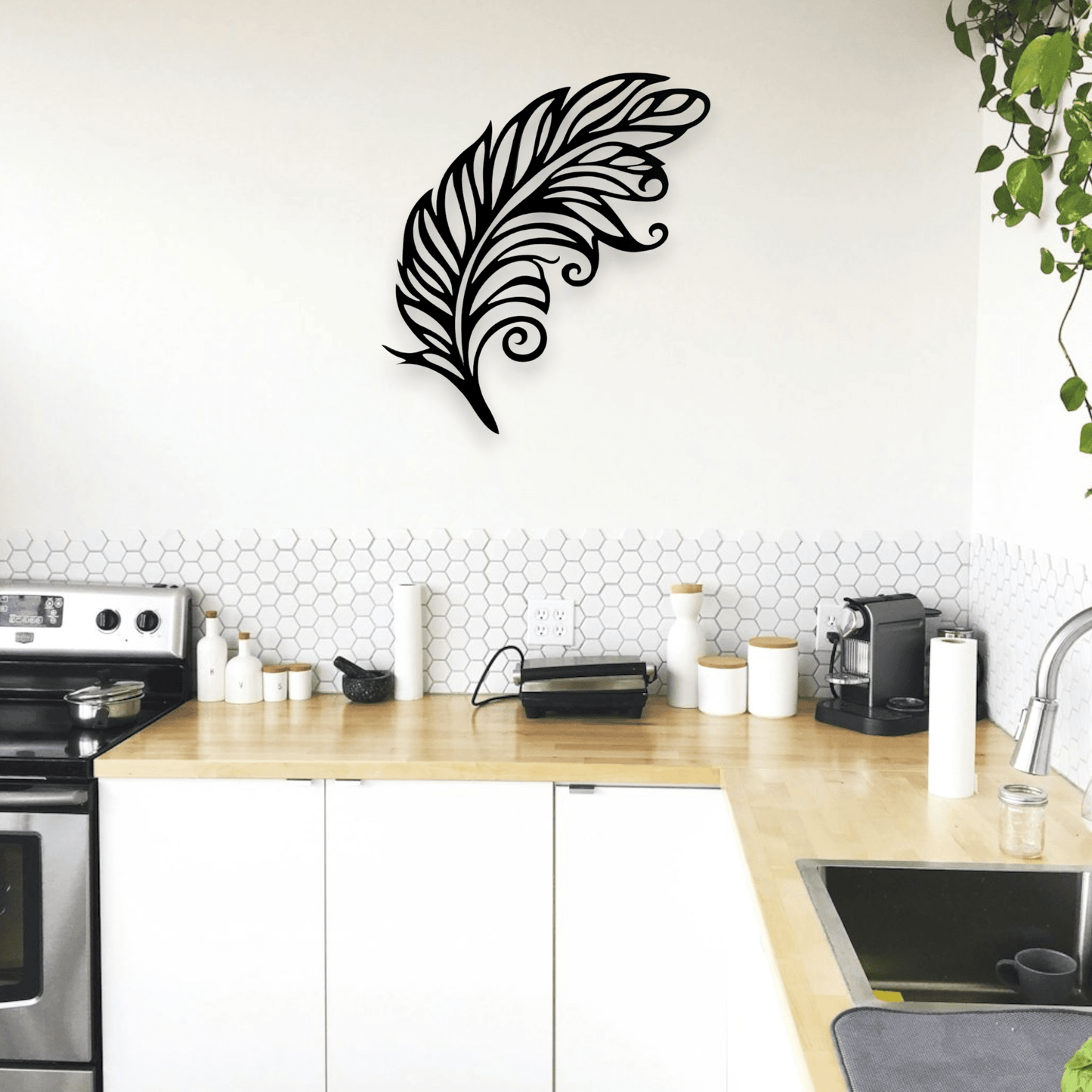 Koru Feather Wall Art Whimsic