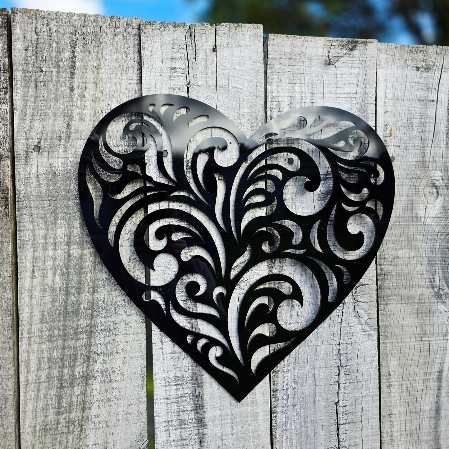 Koru Swirl Heart Wall Art Whimsic