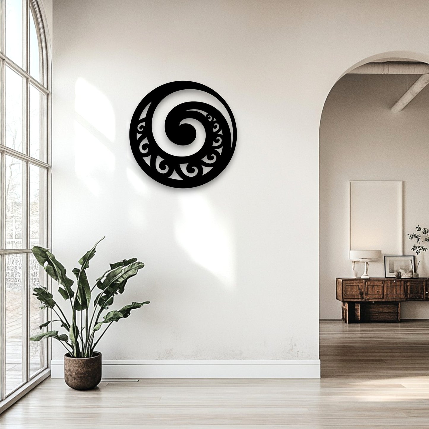 NZ Koru Circle Wall Art