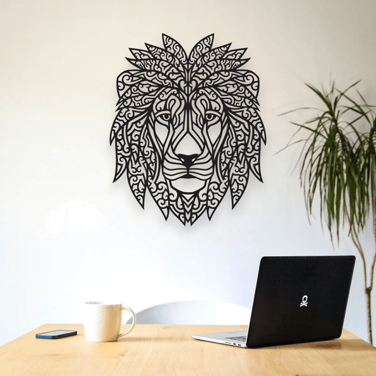 Lion Mandala Wall Art Whimsic