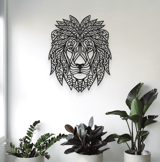 Lion Mandala Wall Art Whimsic