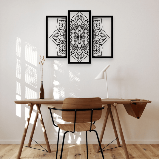 Mandala Flower Wall Art Set Wall Decor Whimsic