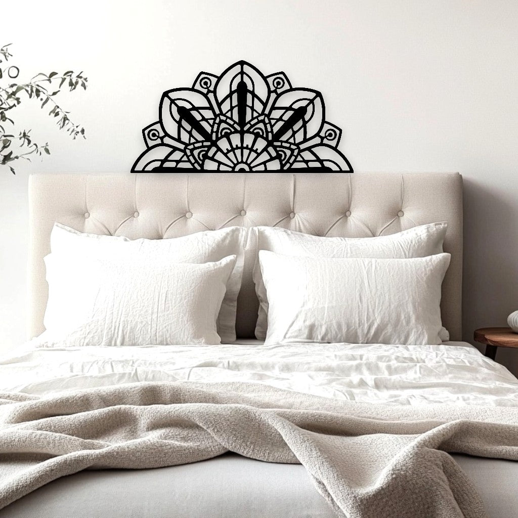 Half Mandala Flower Wall Décor