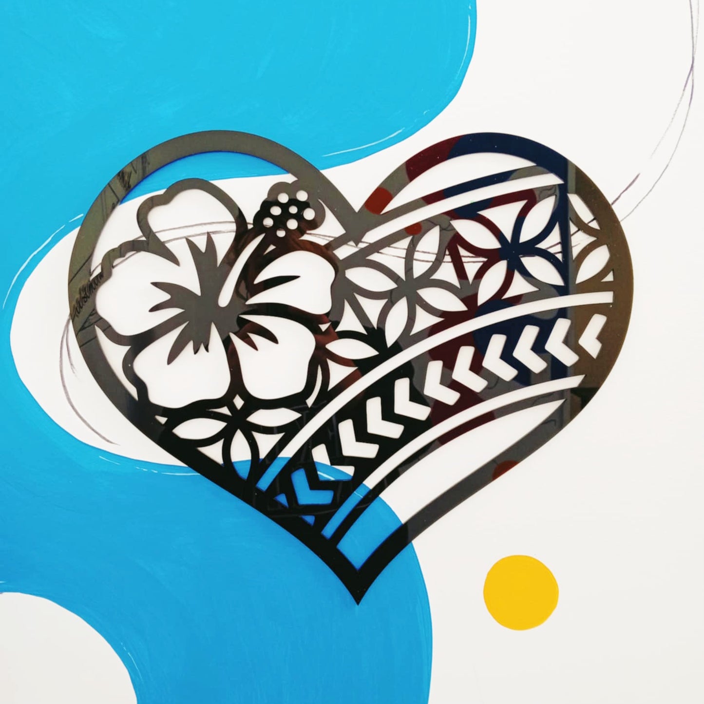Polynesian Heart Decor