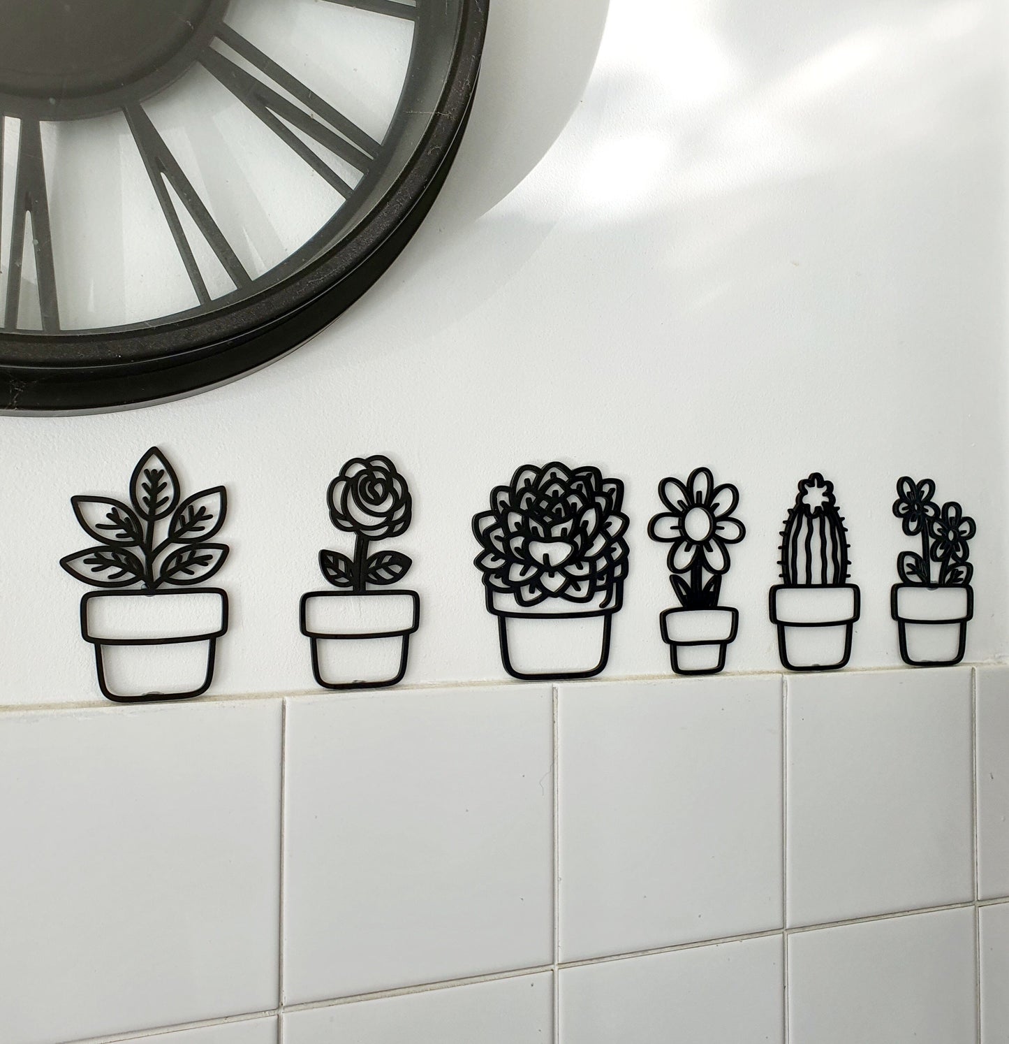 Mini Plant Pots Wall Art Whimsic