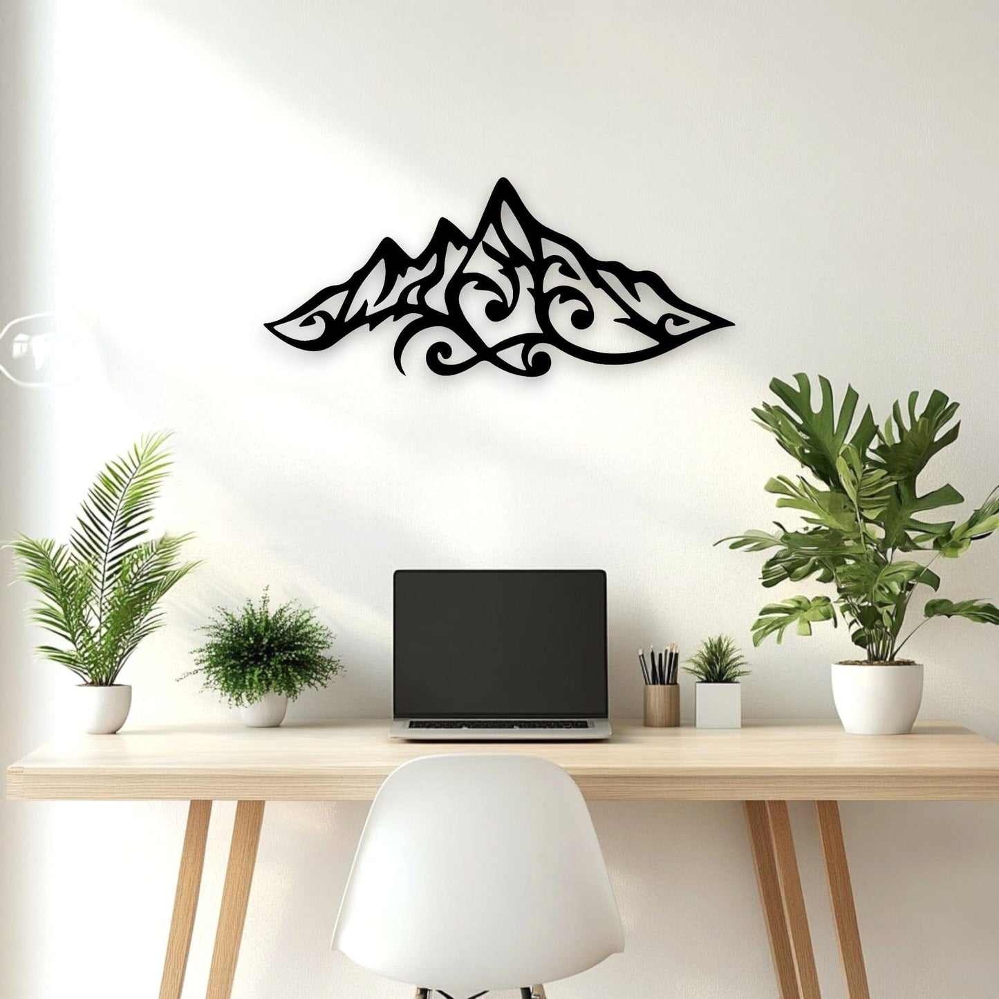 Mountain Outline Wall Art Wall Decor Whimsic