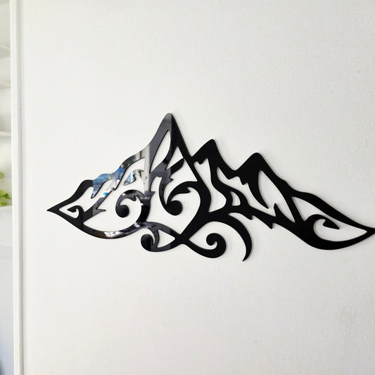 Mountain Outline Wall Art Wall Decor Whimsic