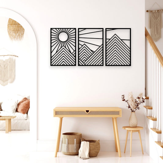 Mountain & Sunshine Wall Art Set Wall Decor Whimsic