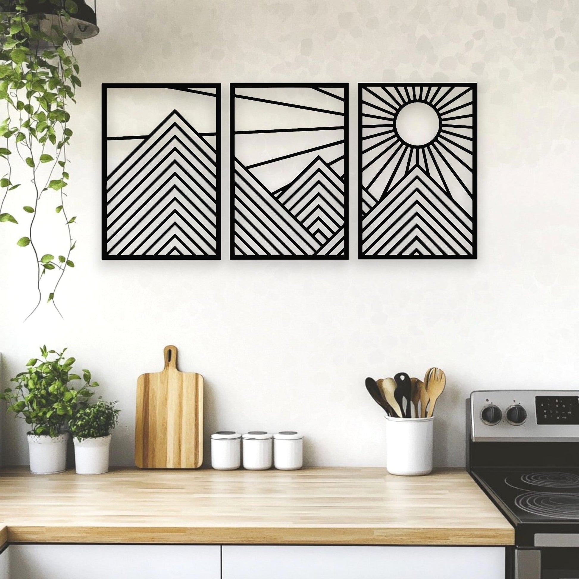 Mountain & Sunshine Wall Art Set Wall Decor Whimsic
