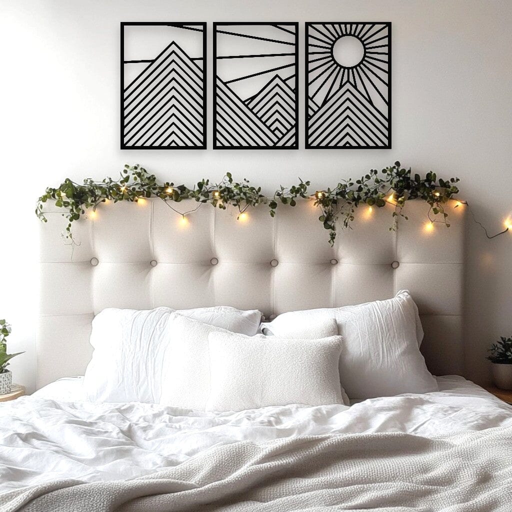 Mountain & Sunshine Wall Art Set Wall Decor Whimsic