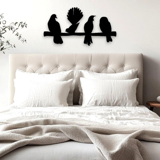 NZ Bird Branch Wall Art Whimsic