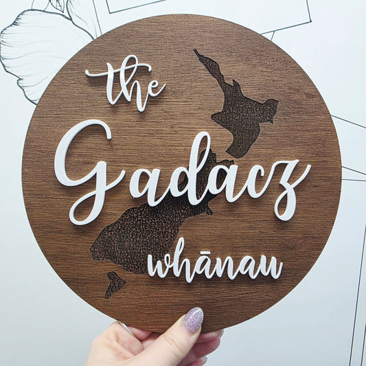 NZ Family Name Round Whimsic