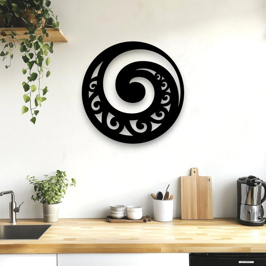 NZ Koru Circle Wall Art Whimsic