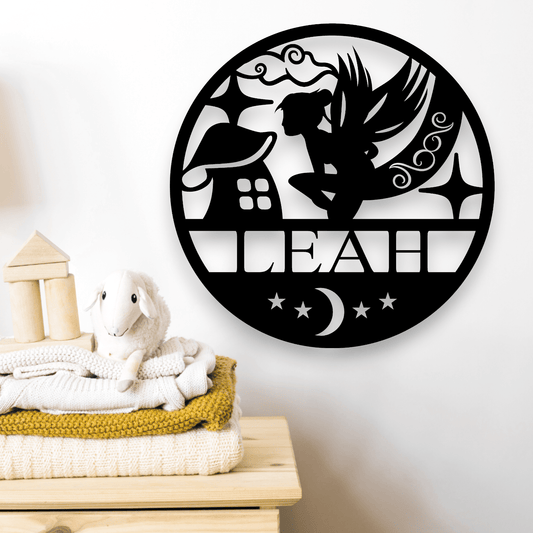 Personalised Fairy Name Round Whimsic