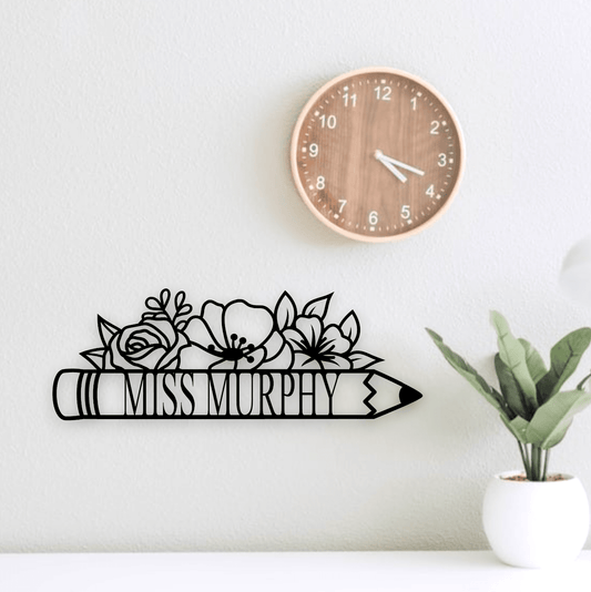 Personalised Floral Pencil Whimsic