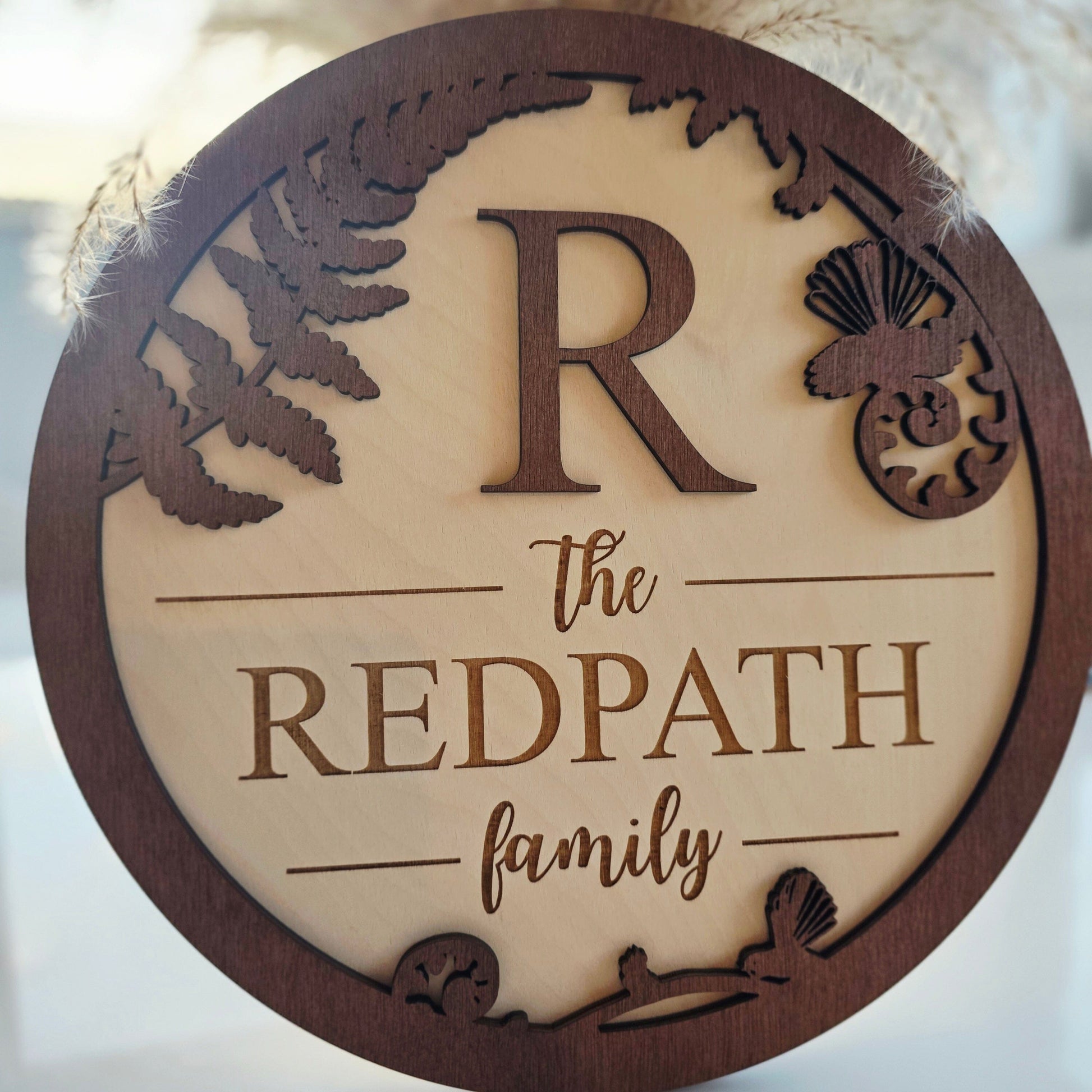 Personalised Kiwiana Family Round Whimsic