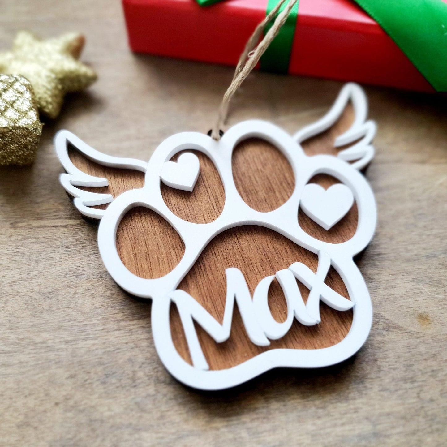 Personalised Paw Memorial Ornament Whimsic