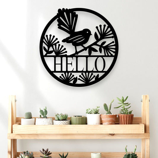 Personalised Pohutukawa Fantail Décor Whimsic